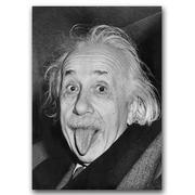 Plakaty - Retro plakat Albert Einstein Tongue Out A2 - miniaturka - grafika 1