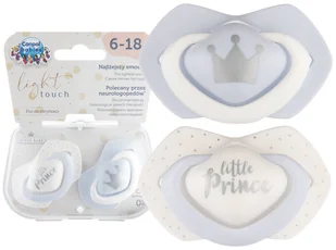 CANPOL SMOCZEK SYMETRYCZNY ROYAL BABY 6-18m - Smoczki uspokajające - miniaturka - grafika 1