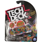 Samochody i pojazdy dla dzieci - Tech Deck deskorolka fingerboard Santa Cruz Lew + naklejki - miniaturka - grafika 1