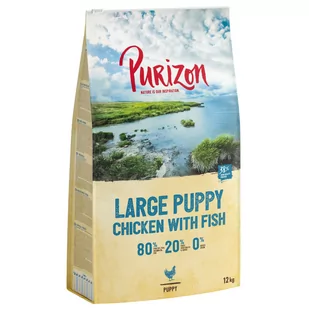 Purizon Large Puppy dla psa, kurczak i ryba, bez zbóż - 2 x 12 kg - Sucha karma dla psów - miniaturka - grafika 1