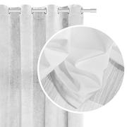 Zasłony - Zasłona gotowa Welurowa Velvet SHINY 140x250 (biała) - miniaturka - grafika 1