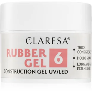 Claresa Żel budujący Rubber żel 6 -12g - Żele do paznokci - miniaturka - grafika 1