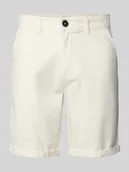 Spodenki męskie - Szorty chinosy z mieszanki lnu - miniaturka - grafika 1