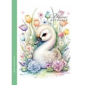 Szkolne artykuły papiernicze - Notatnik 128x165/64K kratka łabędź FRESH - miniaturka - grafika 1