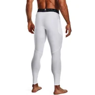 Spodnie sportowe męskie - Legginsy męskie Under Armour HeatGear Leggings White XL - miniaturka - grafika 1