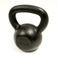 Pozostały sprzęt siłowy - Kettlebell Master 12 kg Czarna - miniaturka - grafika 1