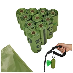 WORECZKI NA PSIE ODCHODY BIODEGRADOWALNE 150sz 10 ROLEK EKO - Woreczki na psie odchody - miniaturka - grafika 1