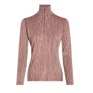 Koszulki i topy damskie - Koszulka damska Icebreaker Merino 260 Vertex LS Half Zip Delta AOP Summit/Blush/J S - miniaturka - grafika 1