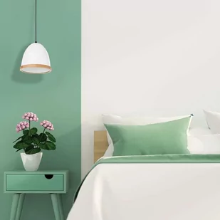 Luminex Lampa wisząca Studio 8849 lampa sufitowa żyrandol 1x60W E27 brązowa biała - Lampy sufitowe - miniaturka - grafika 1
