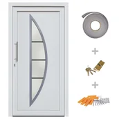 Zabezpieczenia dla dzieci - Lumarko Drzwi Wejściowe Zewnętrzne, Białe, 108 X 208 Cm - miniaturka - grafika 1