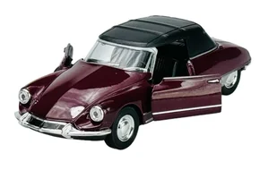 WELLY OLD TIMER CITROEN DS 19 CABRIOLET CIEMNO CZERWONY Z DACHEM 1:34 42398 - Samochody i pojazdy dla dzieci - miniaturka - grafika 1