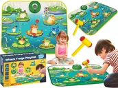 Zabawki interaktywne dla dzieci - GRA UBIJ ŻABĘ Interaktywna dla dzieci POLOWANIE NA ŻABY Mata + Młotek - miniaturka - grafika 1