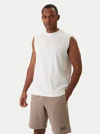 Koszulki męskie - EA7 Emporio Armani Tank top 7M001405 AF22264 U0004 Écru Regular Fit - miniaturka - grafika 1