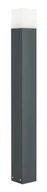 Lampy ogrodowe - Cube Nowoczesny słupek ogrodowy Max 100 cm ciemny popiel CB-MAX 1000 DG - miniaturka - grafika 1