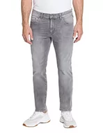 Spodnie męskie - Pioneer Spodnie męskie z 5 kieszeniami, elastyczne dżinsy. Jasne szare Used Buffies, 33 W / 34 L, Jasnoszary Used Buffies, 33W / 34L - miniaturka - grafika 1