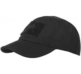 Koszulki i topy damskie - czapka Helikon-Tex Baseball FOLDING Cotton ripstop czarna - grafika 1