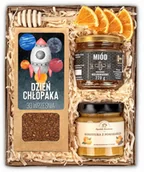 Zestawy upominkowe - Prezent na dzień chłopaka zestaw prezentowy miód - miniaturka - grafika 1