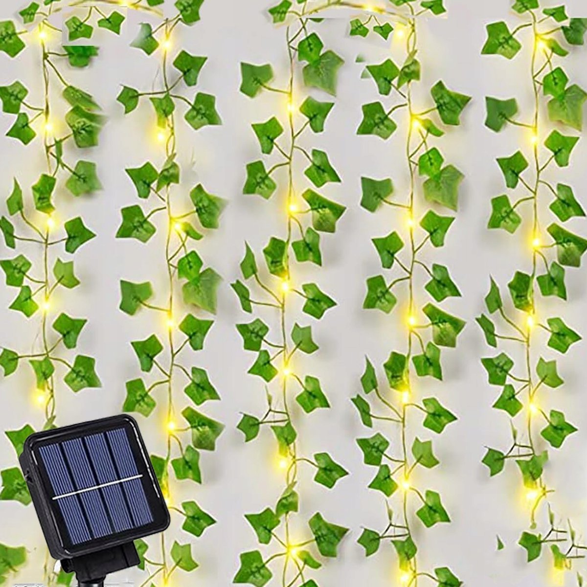 2x LAMPKI liście bluszczu LAMPKI SOLARNE ZEWNĘTRZNE 100LED GIRLANDA 10M