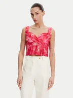 Koszulki i topy damskie - Fracomina Top FR25ST2024W775U6 Różowy Slim Fit - miniaturka - grafika 1