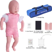 Manekiny wystawowe - Manekin treningowy VEVOR do resuscytacji niemowląt, manewr Heimlicha i resuscytacja krążeniowo-oddechowa (CPR), profesjonalny manekin treningowy do udrożniania dróg oddechowych u niemowląt, model zawału niemowlęcia do treningu - miniaturka - grafika 1