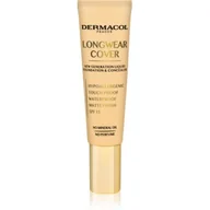 Podkłady do twarzy - Dermacol Longwear Cover SPF15 podkład 30ml Sand - miniaturka - grafika 1