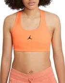 Biustonosze - Nike Damski biustonosz sportowy W J Jumpman Bra wielokolorowa Peach Cream / (Ironstone) l - miniaturka - grafika 1