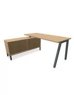 Inne meble biurowe - CS5040 biurko A-L 160 cm z sideboardem - miniaturka - grafika 1