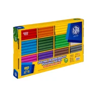 Masy plastyczne - Plastelina zestaw przedszkolny 180 szt. 12 kolorów Astra - miniaturka - grafika 1