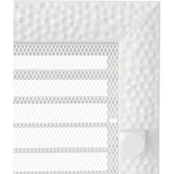 Kratki wentylacyjne - Parkanex kominkowa Venus biała żaluzja 17x49 kominek - miniaturka - grafika 1