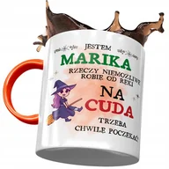 Kubki - Kubek Pomarańczowy Dla Mariki Żony Przyjaciółki z Nadrukiem ze Zdjęciem+ Opakowanie na prezent (wzór 01) - miniaturka - grafika 1