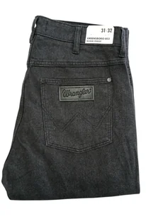 WRANGLER GREENSBORO CHARCOAL Spodnie Szare Materiałowe Męskie - Spodnie męskie - miniaturka - grafika 1