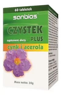 Sanbios SANBIOS Czystek Plus 60tabl. 5908230845451 - Suplementy diety - miniaturka - grafika 1