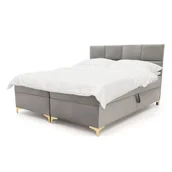 Łóżka - Łóżko Kontynentalne ASTRAL | 160x200 | Kolor do wyboru | złote nogi - miniaturka - grafika 1