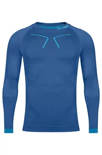 Bluzy sportowe męskie - Bluza termoaktywna męska Alpinus Tactical Base Layer GT43870 niebieski - grafika 1