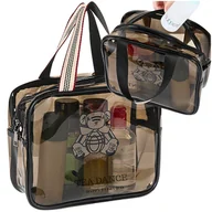 Kosmetyczki, organizery i kuferki - KOSMETYCZKA PODRÓŻNA ORGANIZER NA KOSMETYKI DAMSKA POJEMNA DUŻA WODOODPORNA - miniaturka - grafika 1