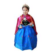 Stroje karnawałowe - Antemall Dziewczyny Dzieci Frozen Anna Księżniczka Fantazyjna sukienka Kostium cosplayowy 5-6 Years - miniaturka - grafika 1