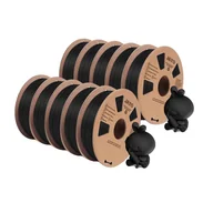 Filamenty i akcesoria do drukarek 3D - Filament do drukarek 3D JAYO, 10 rolek po 1,1 kg każda, przyjazne dla środowiska opcje PLA i PETG, PLA czarny mat 10 - miniaturka - grafika 1
