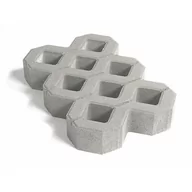 Cegły, pustaki, bloki - Płyta betonowa ażurowa szary 40 x 60 x 8 cm POLBRUK - miniaturka - grafika 1
