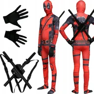 Stroje karnawałowe - KOSTIUM DEADPOOL ZESTAW 2 MIECZE DOROSŁY PRZEBRANIE DEADPOOLA STRÓJ S/M - miniaturka - grafika 1