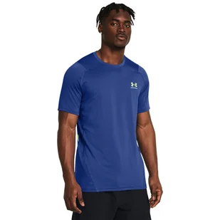 Męska koszulka treningowa Under Armour UA HG Armour Ftd Graphic SS - niebieska - UNDER ARMOUR - Koszulki sportowe męskie - miniaturka - grafika 1