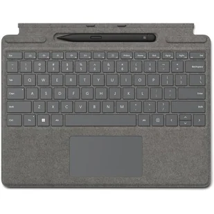 MICROSOFT Surface Pro Keyboard Platynowy 8X6-00067 - Klawiatury - miniaturka - grafika 1