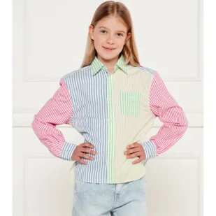 POLO RALPH LAUREN Koszula Regular Fit - Bluzki dla dziewczynek - miniaturka - grafika 1