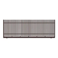 Ogrodzenia - Polbram Brama przesuwna bez przeciwwagi Negros 4x1,5 m prawa brązowa - miniaturka - grafika 1