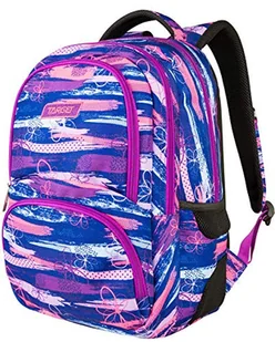Plecak BRAVO FLOWER POWER 26320, Różowy - Fioletowy, 23 L, BRAVO - Plecaki - miniaturka - grafika 1