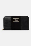 Portfele - Portfel Nobo imitacja zamszu czarny - miniaturka - grafika 1