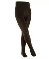 Rajstopy - FALKE Uniseks - dzieci Rajstopy Family K TI Zrównoważona Bawełna grube jednokolorowe 1 Para, Brązowy (Dark Brown 5230), 152-164 (13-16 lata) - miniaturka - grafika 1