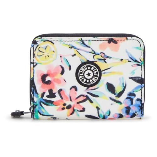 Kipling MONEY LOVE Średni portfel, Cocktail Floral, Pomarańczowy