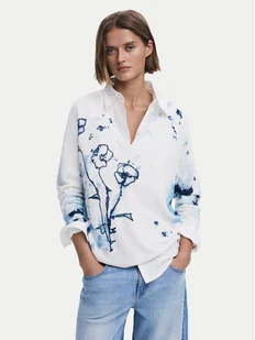 Desigual Sweter 25SWJF33 Écru Regular Fit - Swetry damskie - miniaturka - grafika 1