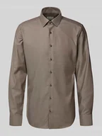 Koszule męskie - Koszula biznesowa o kroju slim fit z kołnierzykiem typu kent - miniaturka - grafika 1