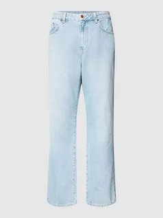 Spodnie męskie - Jeansy o kroju baggy fit z detalem z logo - grafika 1